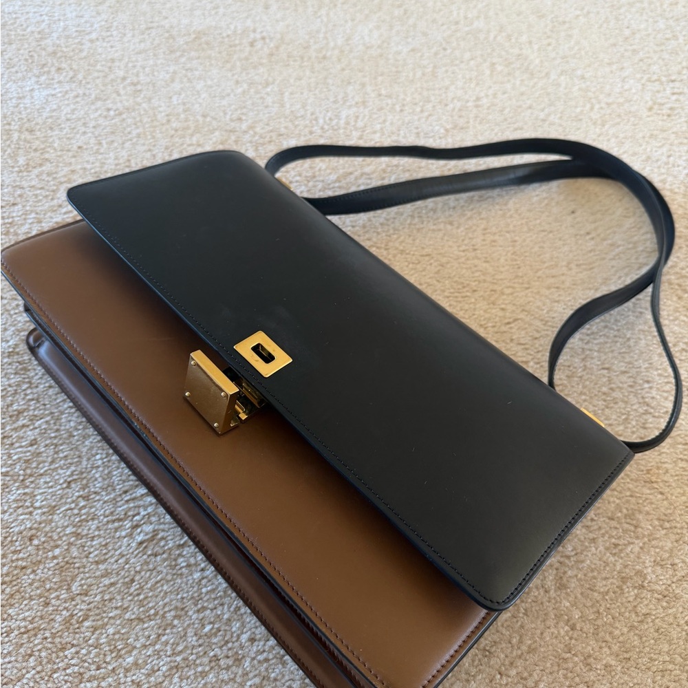 Elegant Black and Brown Women's Bag